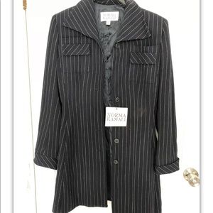 Norma Kamali Woman’s Pinstripe Jacket/Blazer